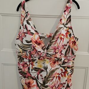 Old Navy Floral Swimsuit - Pink, Yellow, Green
